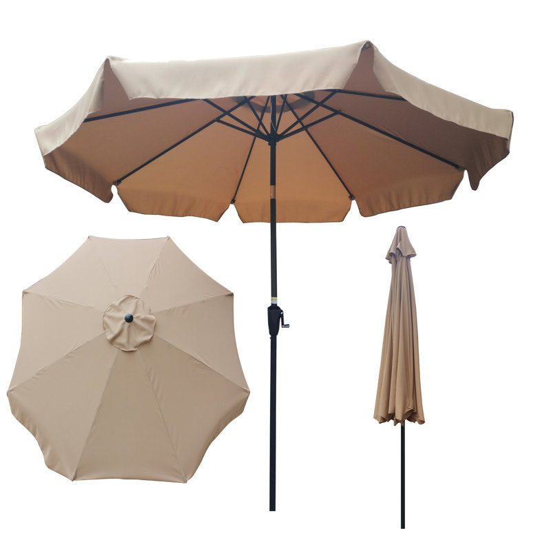 Parasol de marché 10 pi Ibanez, Brun