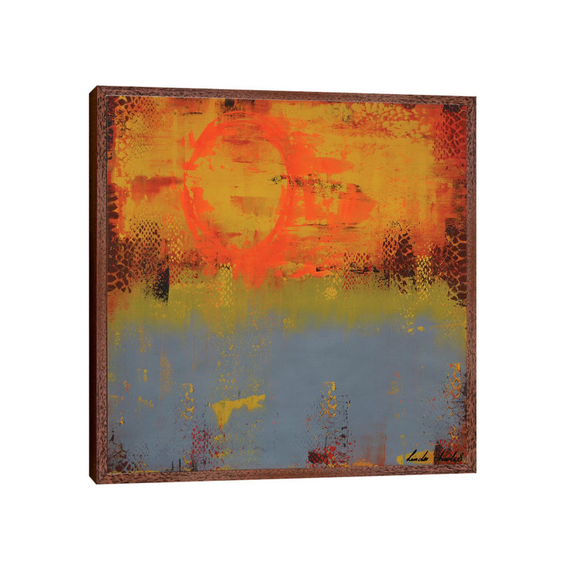 Everfresh 1 Piece Painting on Canvas, 45.72cm H x 45.72cm W x 3.81cm D, Classic Brown Wood Floater Framed