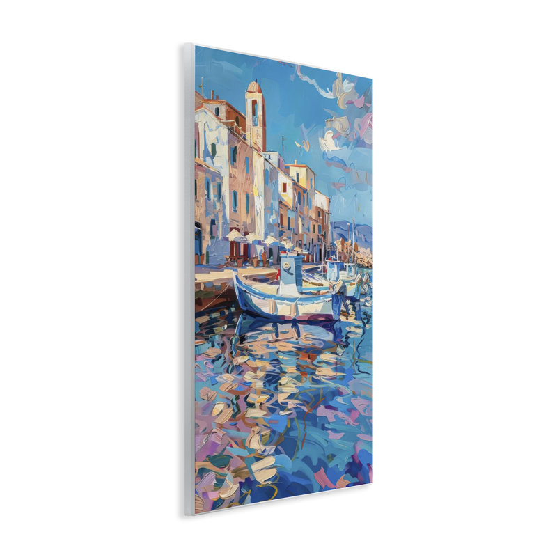 Plaque murale Coastal City Harbor, design par LSR Design Studio, H 15 po x l 10 po
