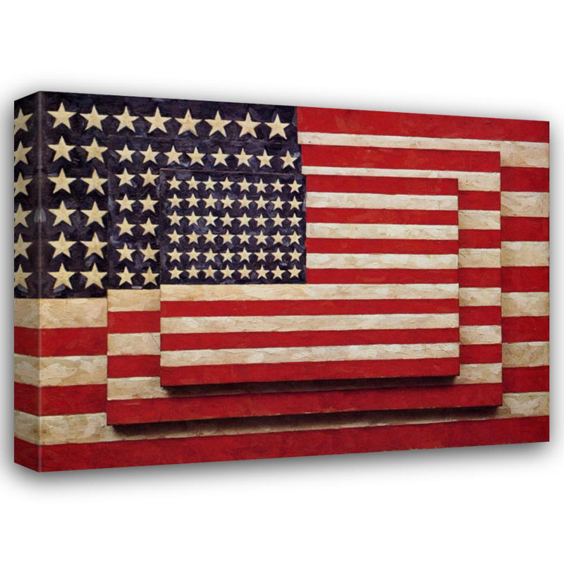 Three Flags, 13" H x 18" W