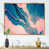 Toile avec cadre flottant or