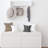 Wall-Mounted Entryway Shelf with Hooks and Storage Bench Set, Modern White Shoe Cabinet with Cushion and Closed Storage