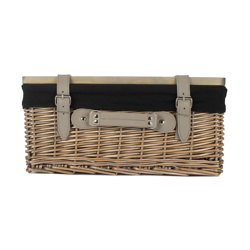 Wicker Gift or Storage Hamper with Lining