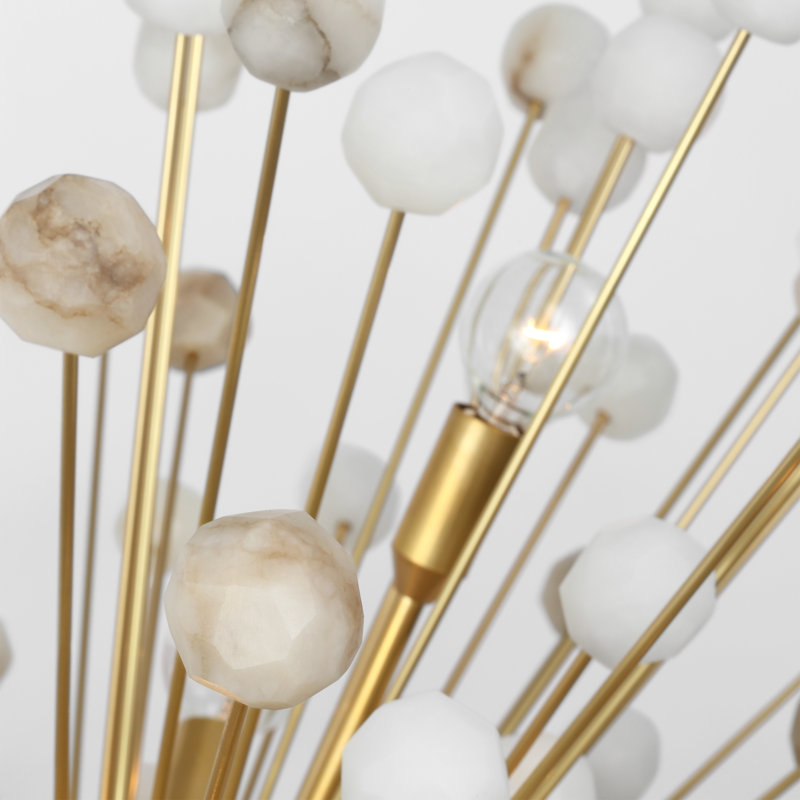 Lys 18 - Light Solid Brass Chandelier by Suzanne Kasler