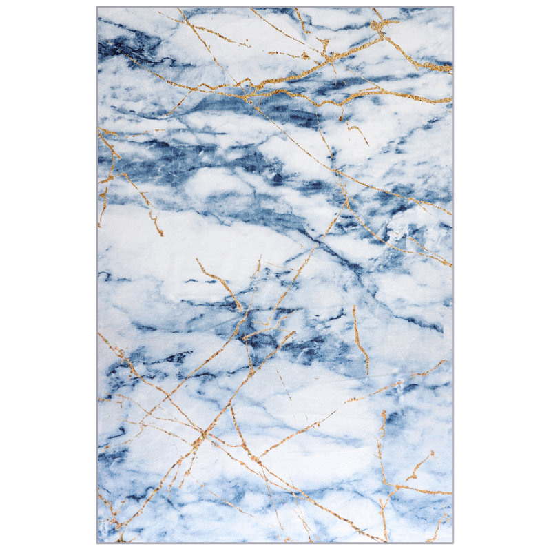 Straub Modern Abstract Carpet Indoor Washable Rug Non-Slip Soft Small Area Rug Marble Mats Thin Print For Home Decor