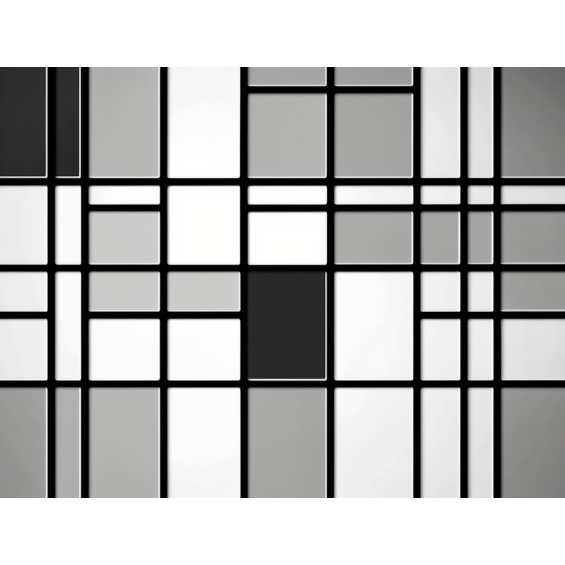 Machine Printed Throw Blanket, 60" L x 50" W, Plaid, Black/Gray