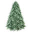 Superbe arbre de Noël bleu-vert facile à installer avec PVC + PE pour une élégance moderne des Fêtes
