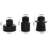 Taper Glass Candlestick Holders Tealight Candle Holders For Table Centerpieces, Wedding Decor And Dinner Party (3 Pcs, Black)-122663543