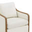 Fauteuil d'appoint pivotant en cuir Grayton-122584617
