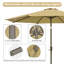Parasol de marché 107 po Braelynne-951292365