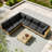 Keaghan 6 - Person Outdoor Seating Group with Cushions，Outdoor Conversation Set-592156401
