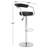 Contemporary Vinyl Adjustable Height Barstool with Arms and Chrome Base-886651502-861379311-861379305