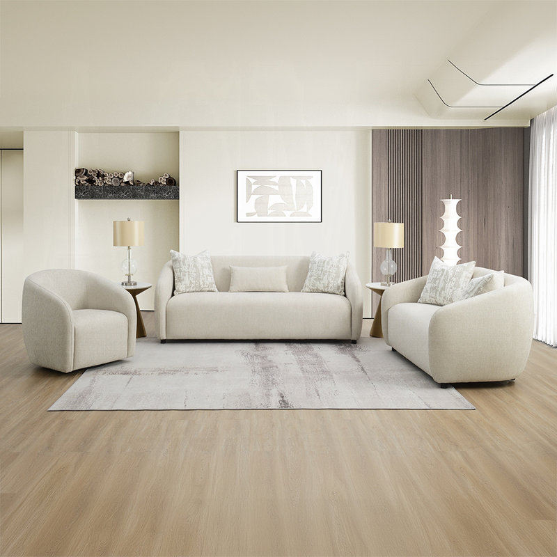 Chaise Étienne avec pivot, Beige