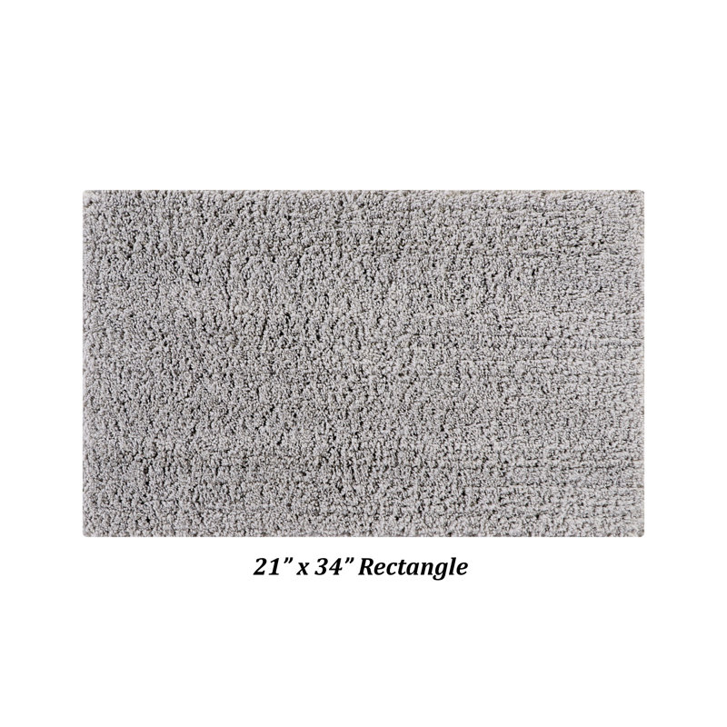 Tapis de salle de bain Micro, Rectangle 21 po x 34 po, Gris