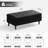 Faux Leather Ottoman Bench With Tufted Seat, Padded Upholstered Bench For Bedroom, Entryway, Dining Room-253473242
