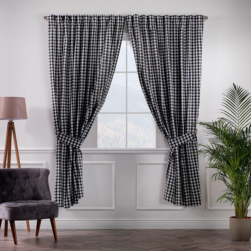 Blackout Curtain - 1 Pc, 36cm Width x 63cm Drop, Black