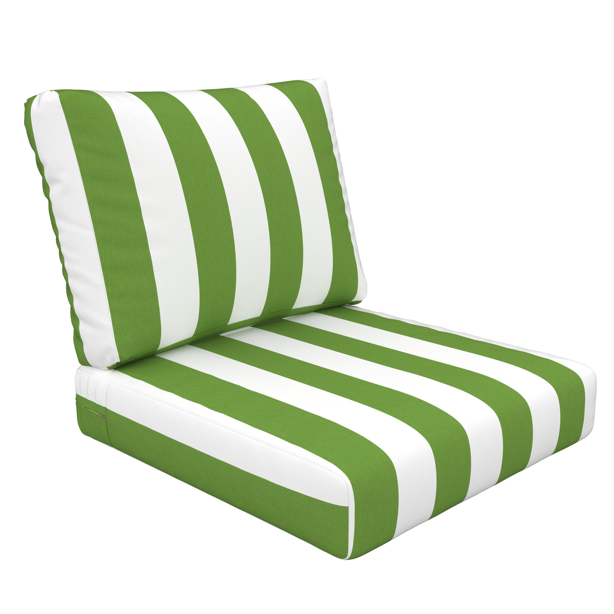 Amala Indoor/Outdoor Sunbrella® Cushion, Sunbrella Refuge Garden, 24" W x 5" D