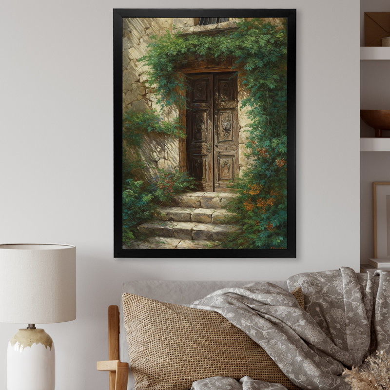 Impression sur toile Robas Brown and Green Nature's Front, Cadre photo noir, H 20 po x l 12 po x P 1 po