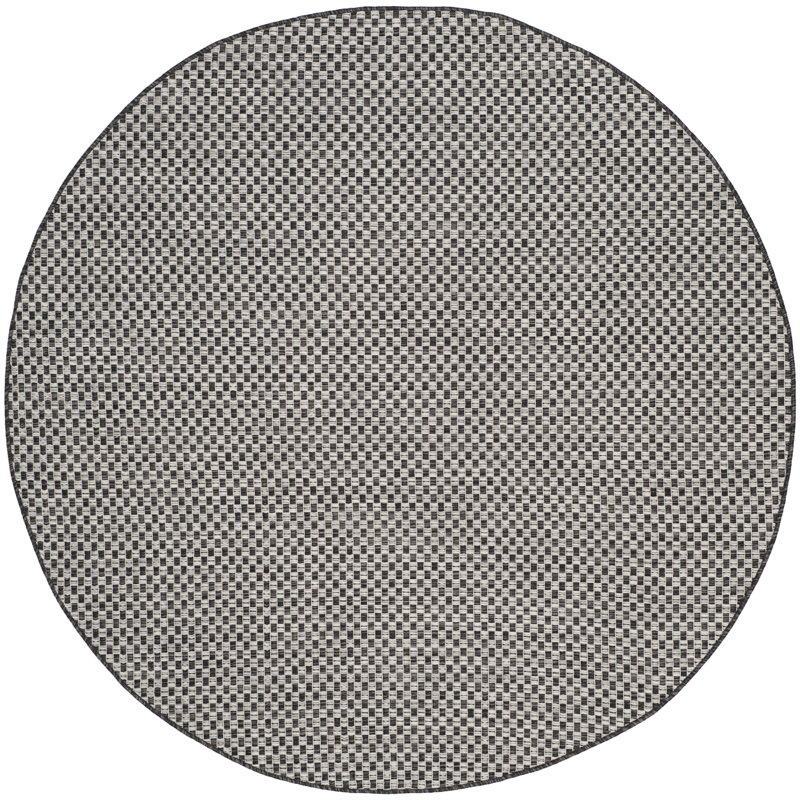Tapis d'intérieur / extérieur à motif géométrique Dirks Performance, Rond 4 pi