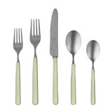 Fantasia Pewter Flatware Set - 20 Pieces - Sage