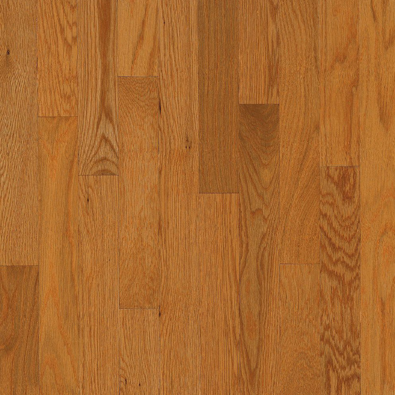 Parquet en chêne massif de 3/4 po d'épaisseur x 2 1/4 po x longueur variable, Beurre au rhum