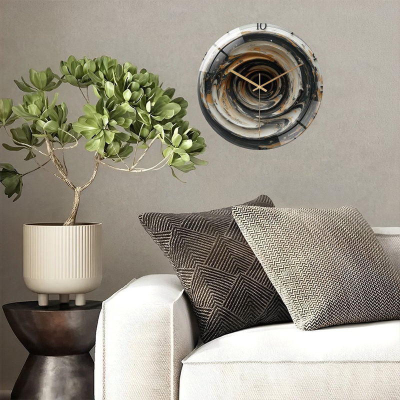 Horloge murale élégante 12 po