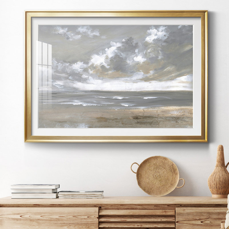 Balayé par le vent - Peinture encadrée, Papier encadré doré, H 18,5 po x l 24,5 po x P 1,5 po