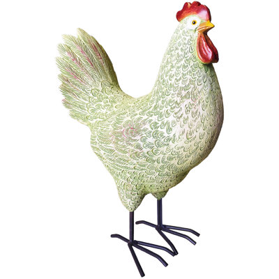 10.6" Resin Yard Chicken