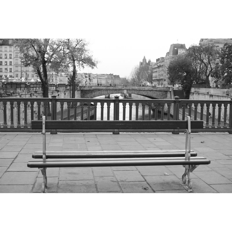 Pont Neuf Bench' Framed Photographic Print
