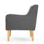 Chaise avec accoudoirs Mid-Century moderne avec dossier capitonné-1574270945