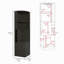 Armoire de bar d'angle, support en verre, armoire à double porte, huit supports à vin intégrés-1851056258