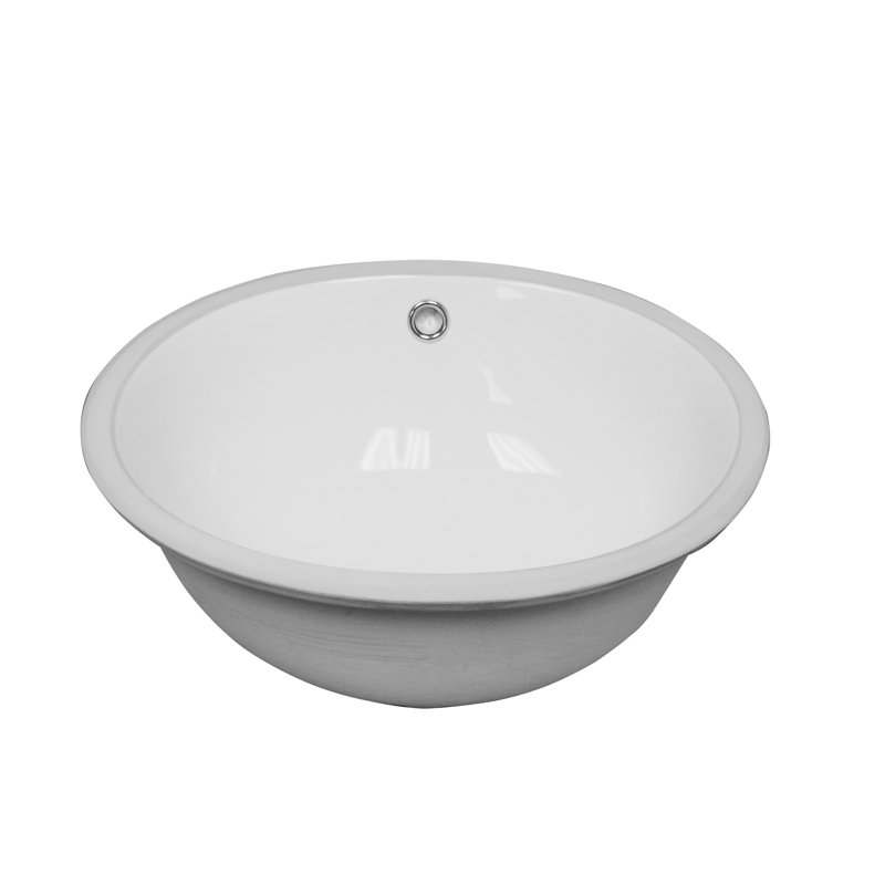 Barclay 13.38'' Vitreous China Oval Bathroom Sink with Overflow