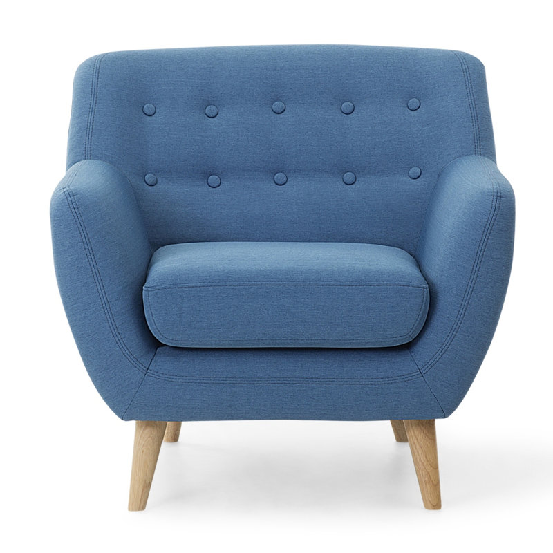 Tally Upholstered Armchair, Blue