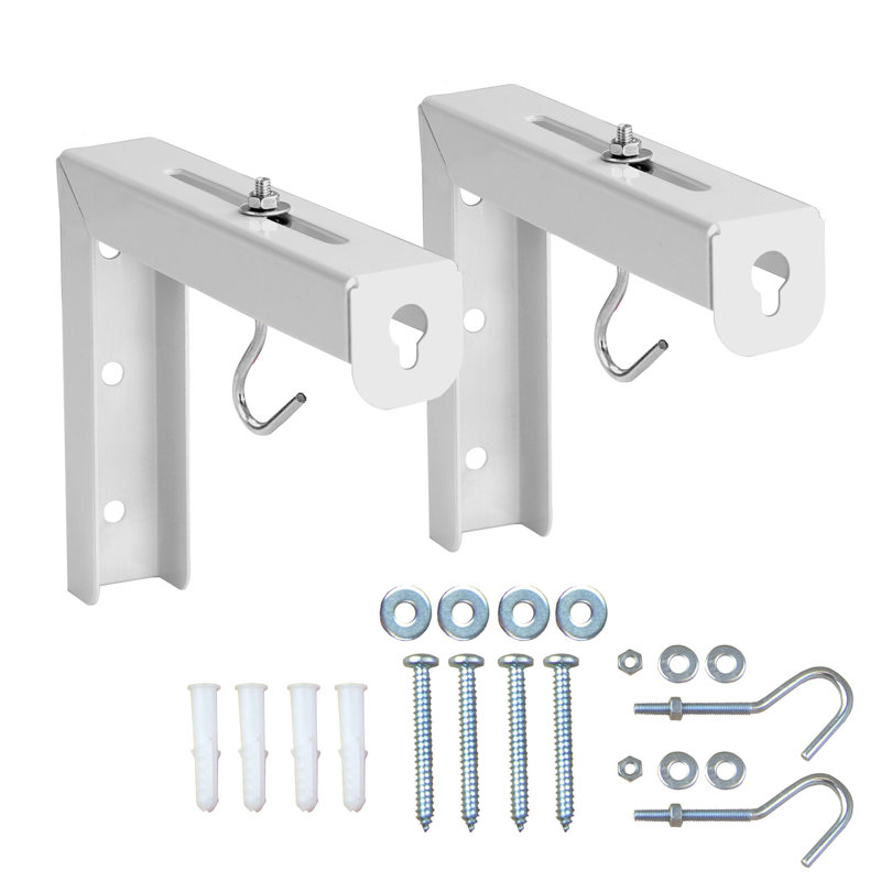 Mount-It! Projector Screen Wall Mount L-Brackets, Wall Hanging Bracket For Home Projector & Screens