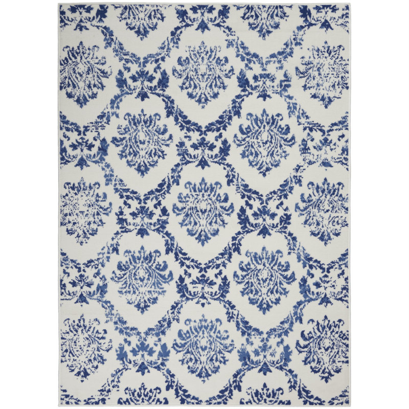 Businge Damask Indoor Rug, Rectangle 4' x 6'