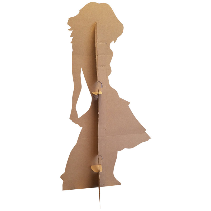Yellow Sparkles Silhouette Dancer Cardboard Standup