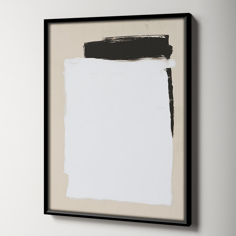 Two Mirrors, 41.5" H x 31.5" W x 2" D, Black Framed Canvas