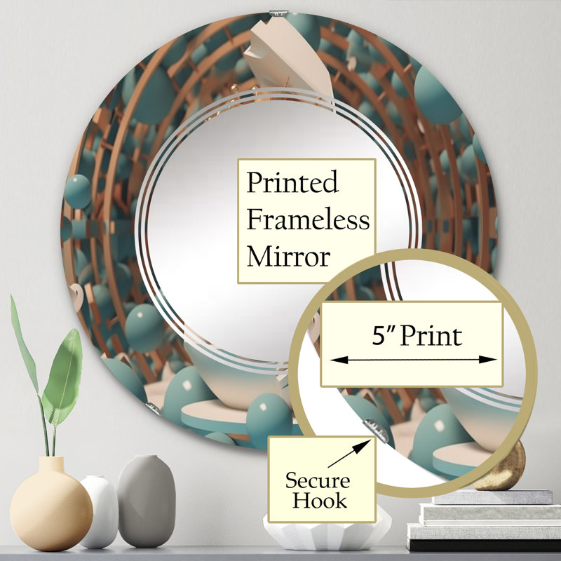 Miroir mural Zelline, 24 po x 24 po