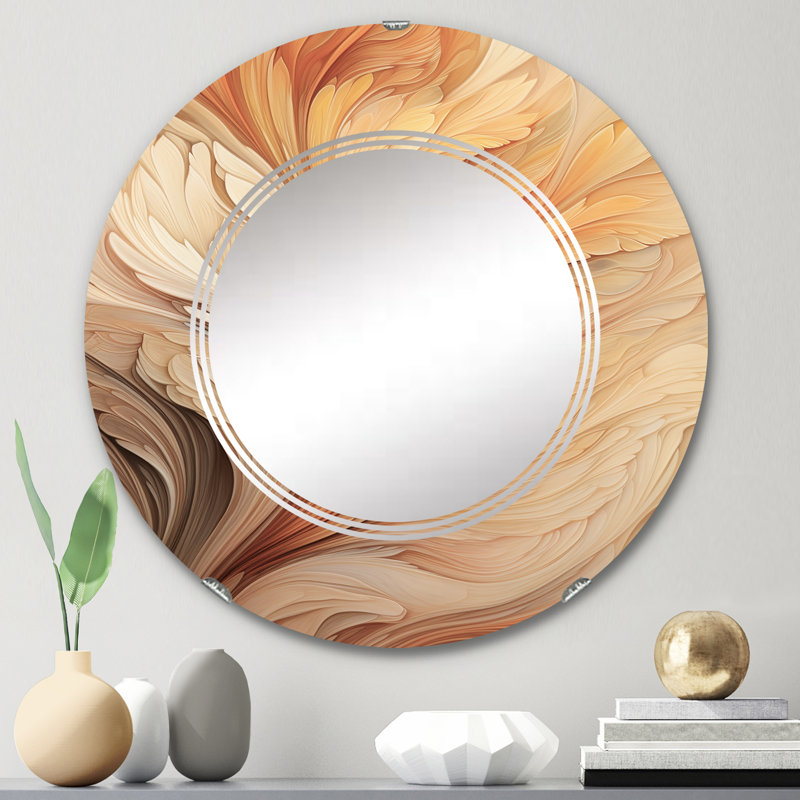 Dilton - Miroir mural moderne rond, 24 po x 24 po