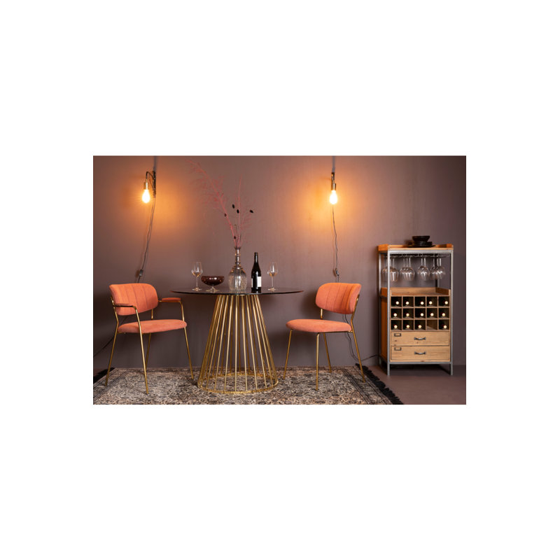Floris Round Glass Dining Table