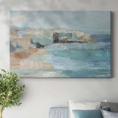 Turquoise Cliff Wall I-Gallery Wrapped Canvas