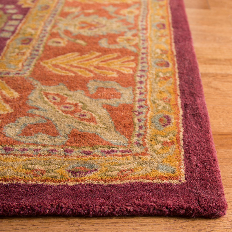 Molter Bergama Hand Tufted Wool Oriental Rug, Rectangle 9'6" x 13'6"