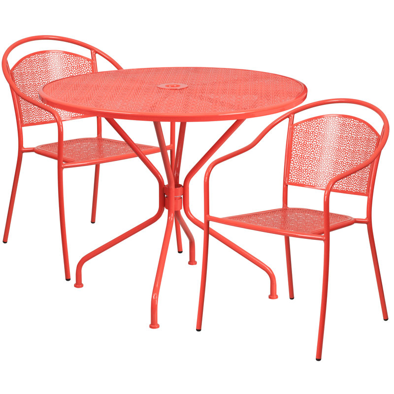 Ensemble bistro rond pour 2 personnes 35,25 po Round, Corail