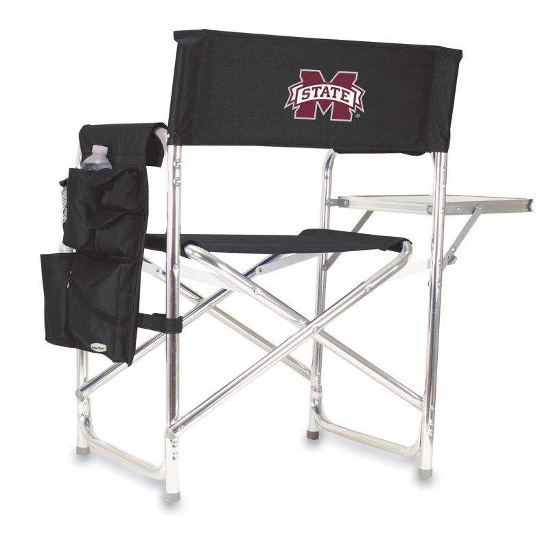 Sports Chair Director Chair, Black, Mississippi State University Bulldogs