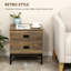 Mullica 45 cm W Iron Bedside Table