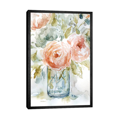 Cabbage Roses I by Carol Robinson - Painting on Canvas