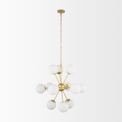 Lustre linéaire moderne Spoutnik 11 lumières Adeola