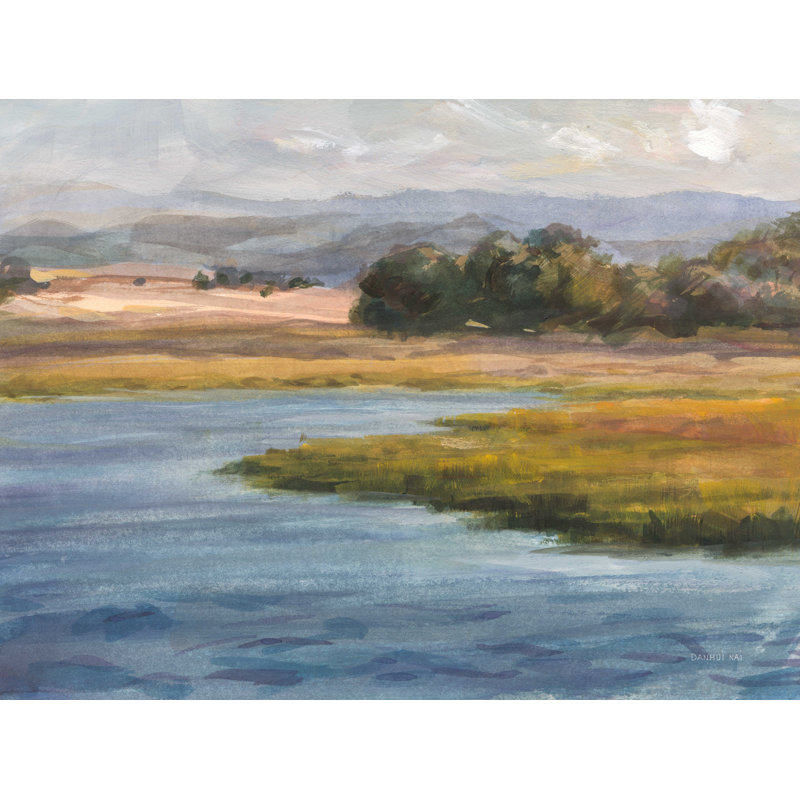 Western Lake - reproduction sur toile tendue, H 12 po x l 16 po
