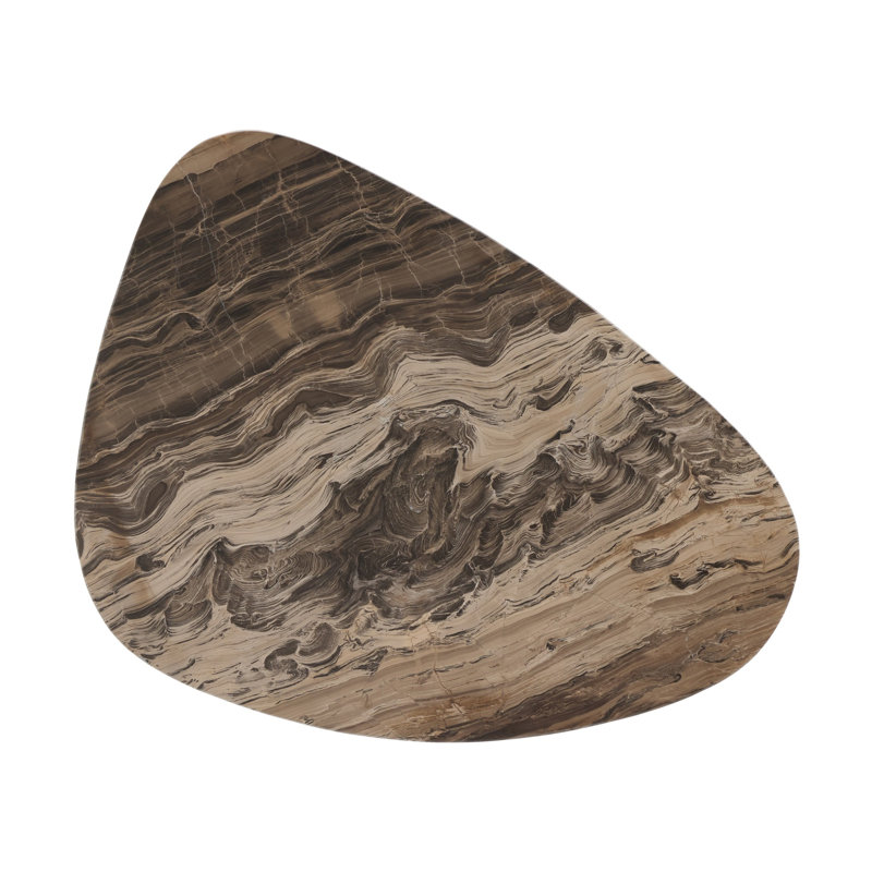 Zion Marble Coffee Table, 12.75" H x 25.5" L x 36" W