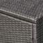 Tablette de rangement extérieure en fer gris, 33,23 po Profondeur x largeur 24,32 po, commode solution de patio avec fer robuste, option